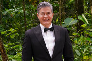 Dr Will Kirby wears a tuxedo for Deal Or No Deal Island Season 2