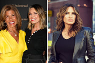 Split of Hoda Kotb with Savannah Guthrie and Mariska Hargitay