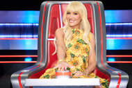 Gwen Stefani sits on her coaches chair on The Voice Season 26 Episode 9