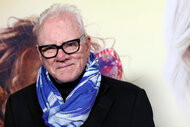 Malcolm McDowell attends the Los Angeles premiere of Roadside Attractions' "Moving On"