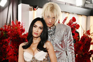 Megan Fox and Machine Gun Kelly attend the 65th GRAMMY Awards