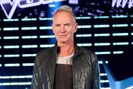 Sting stands on stage on The Voice Season 26 Episode 12.