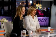 Savannah Guthrie and Hoda Kotb smile together on the Today show Season 73.