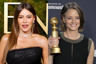 A split featuring Sofia Vergara and Jodie Foster.