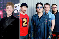 A split of Tom Ball and The band U2