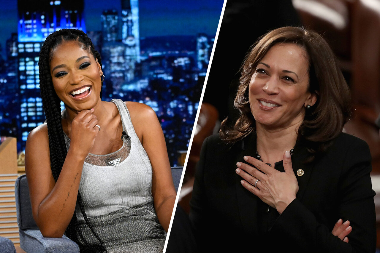 Keke Palmer Did Her Kamala Harris Impression—In Front of Kamala Harris |  NBC Insider