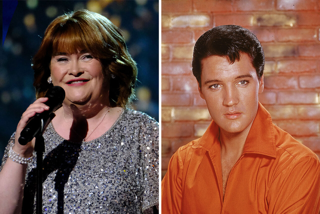 Susan Boyle & Elvis Presley Sing "O Come, All Ye Faithful" | NBC Insider