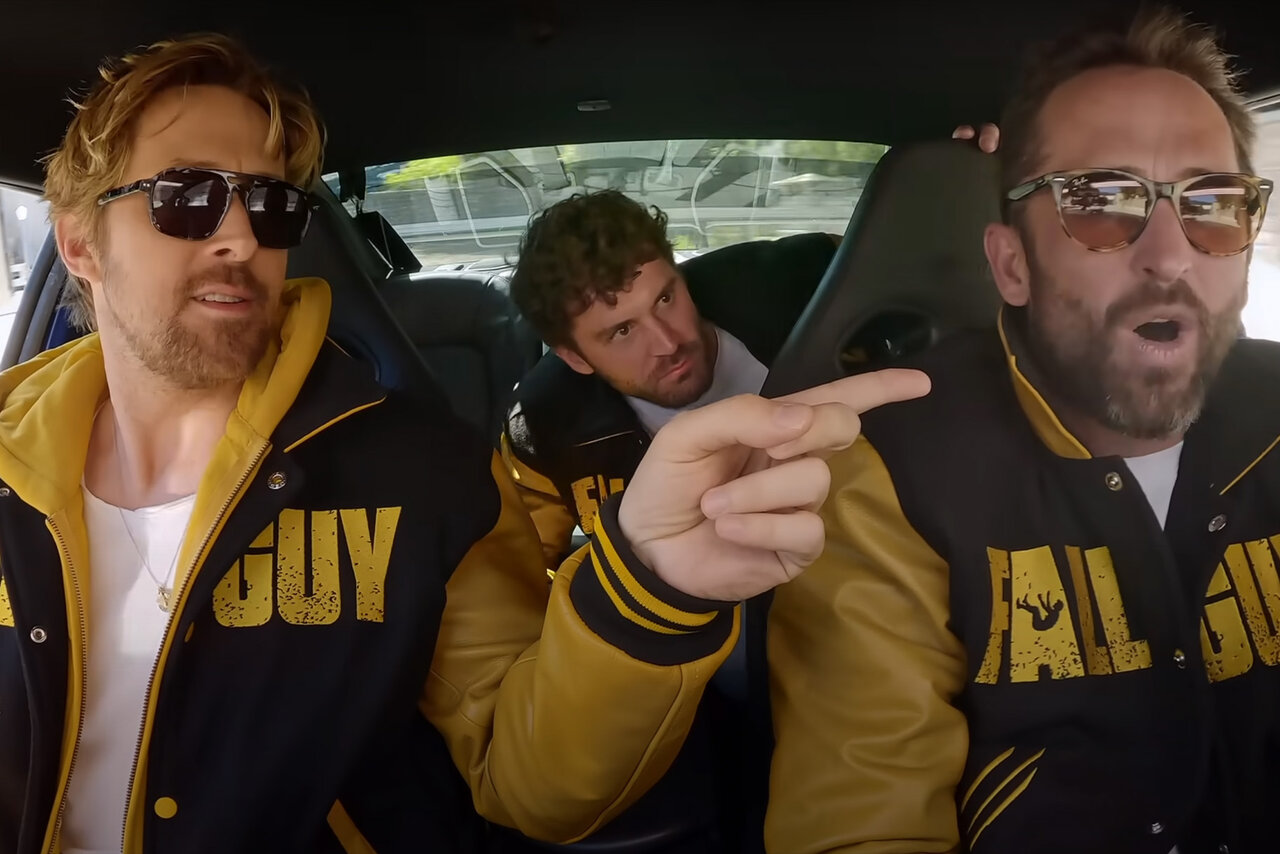 Watch Ryan Gosling & Lookalike Stuntmen Sing Journey in The Fall Guy | NBC  Insider