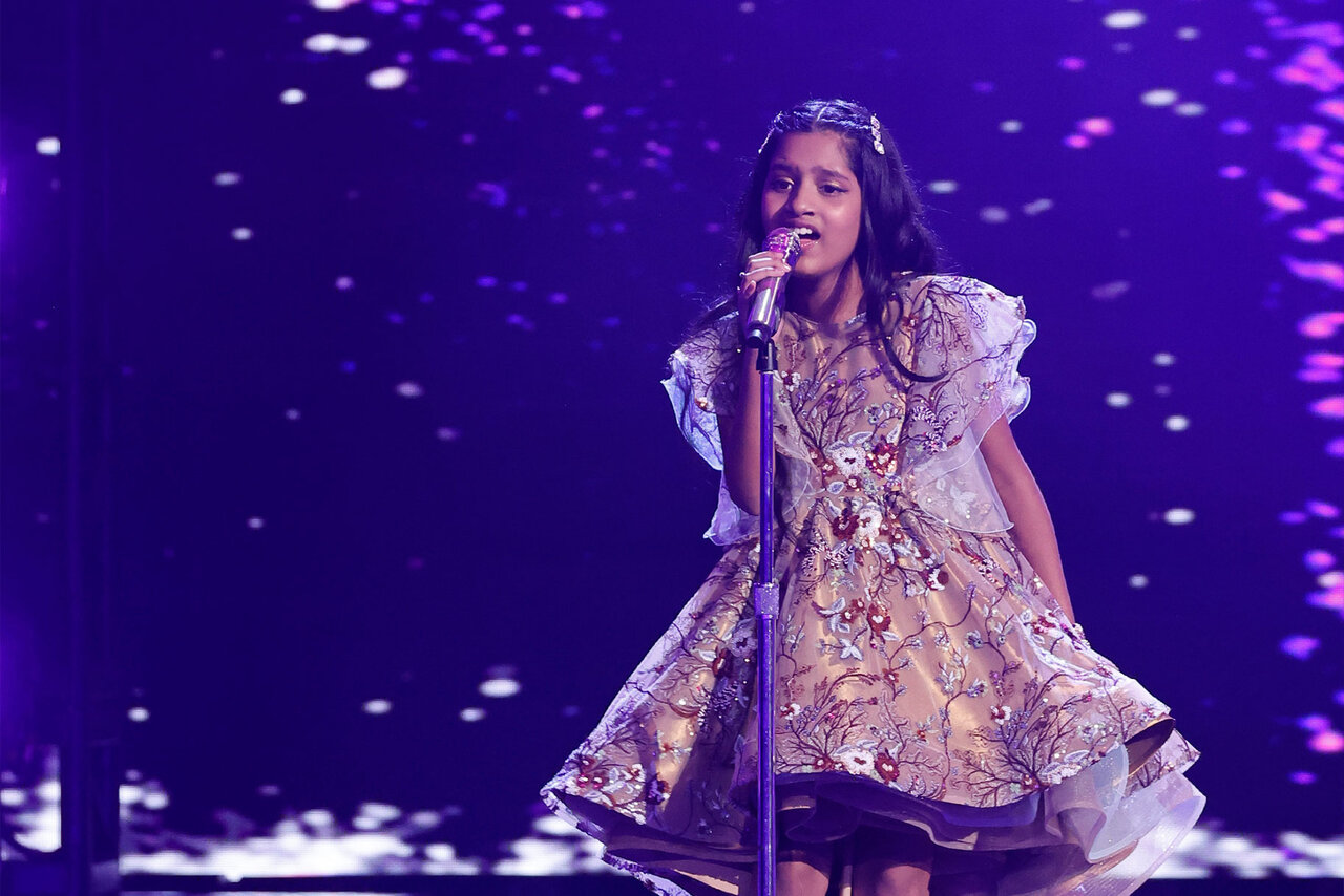 AGT's 10-Year-Old Pranysqa Mishra Vocals Bring the House Down | NBC Insider