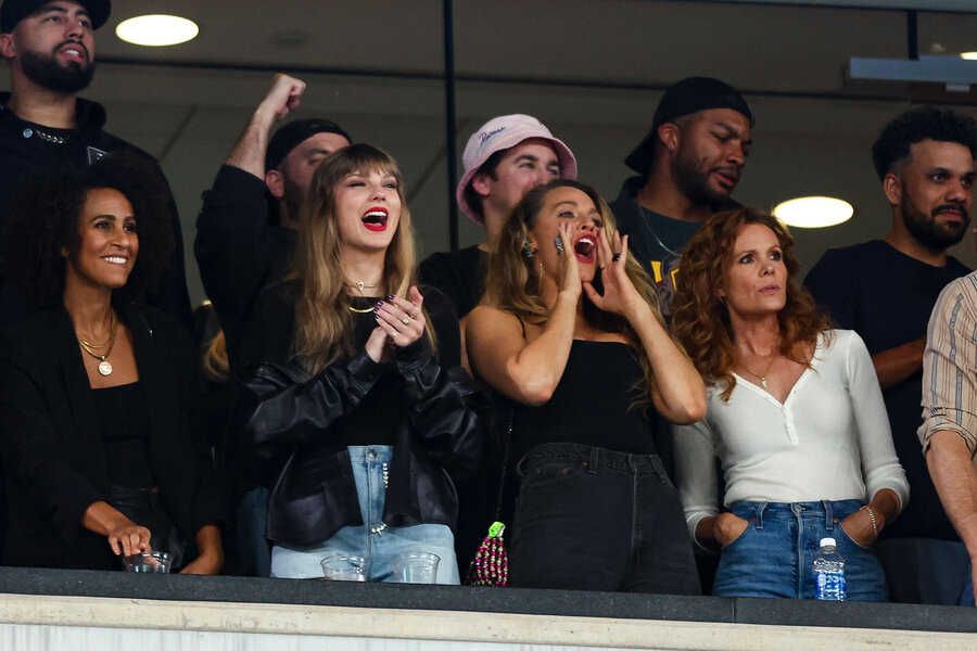 Taylor Swift cheers on Kansas City Chiefs in New Jersey with other celebs