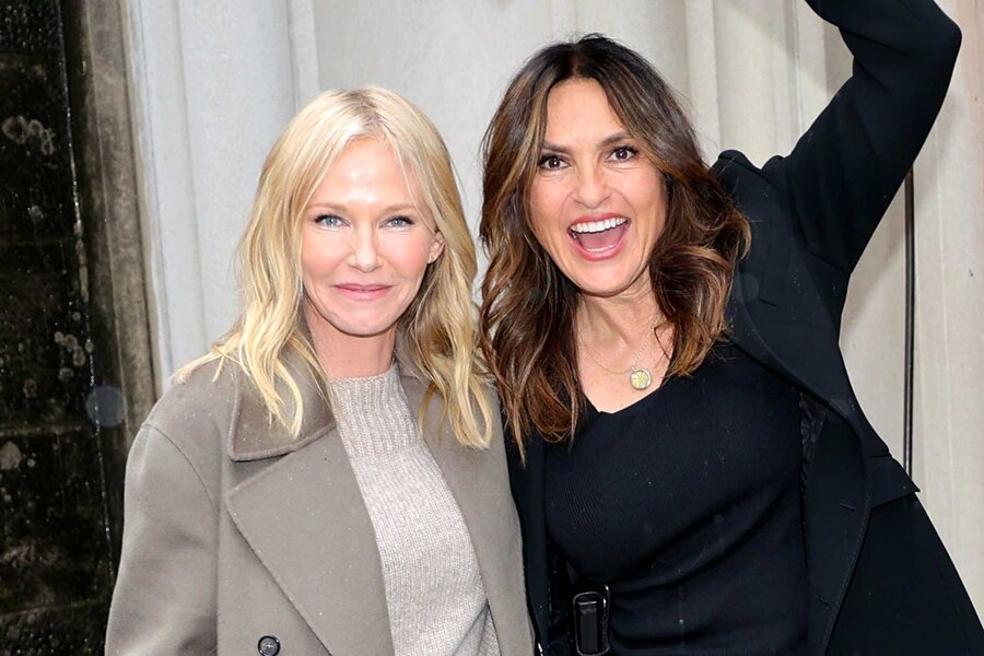 Mariska Hargitay and Kelli Giddish Reunite on SVU Set | NBC Insider