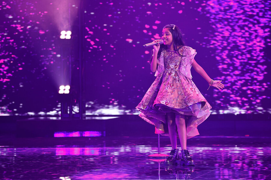 AGT's 10-Year-Old Pranysqa Mishra Vocals Bring the House Down | NBC Insider