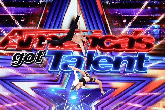 AGT 2023: Watch Duo Desire's Aerial Act Audition | NBC Insider