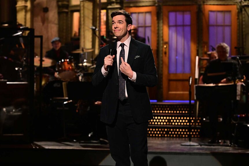 John Mulaney during the monologue on Saturday Night Live.