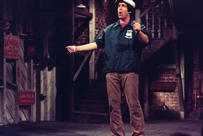 Elliott Gould during the monologue on Saturday Night Live.