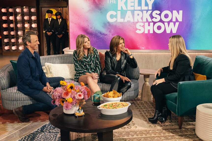 Jenna Bush Hager Hoda Kotb Seth Meyers on the kelly clarkson show