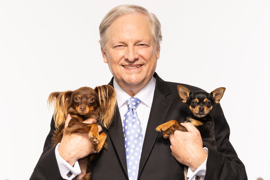 David Frei poses for The National Dog Show presented by Purina
