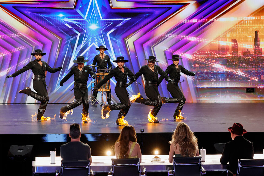 Legion performs on stage on America's Got Talent Episode 1903.