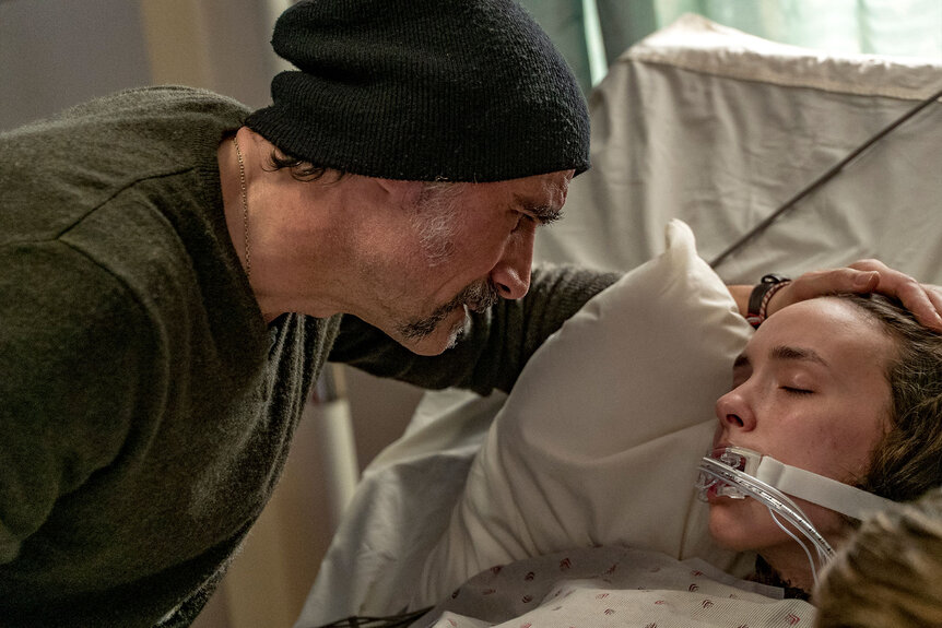 Alvin Olinsky caresses Lexi Olinsky's head in Chicago P.D. Season 3 Episode 9.