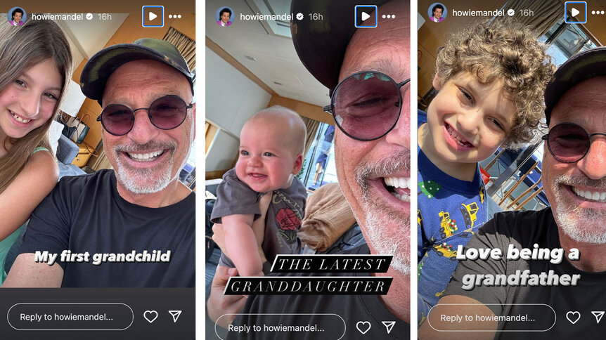 Howie Mandel's father's day Instagram story featuring his grandchildren.