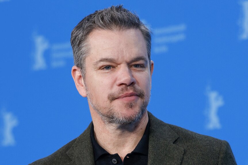 Matt Damon poses at the "Small Things Like These" photocall