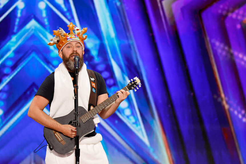 Goat vs Fish performs onstage on America's Got Talent Episode 1905.