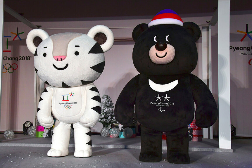 The Olympic Mascots for 2018 Soohorang and Bandabi