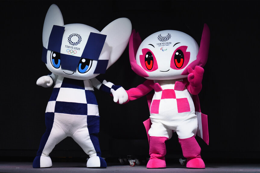 Miraitowa and Someity the mascots for the 2020 Tokyo Olympics