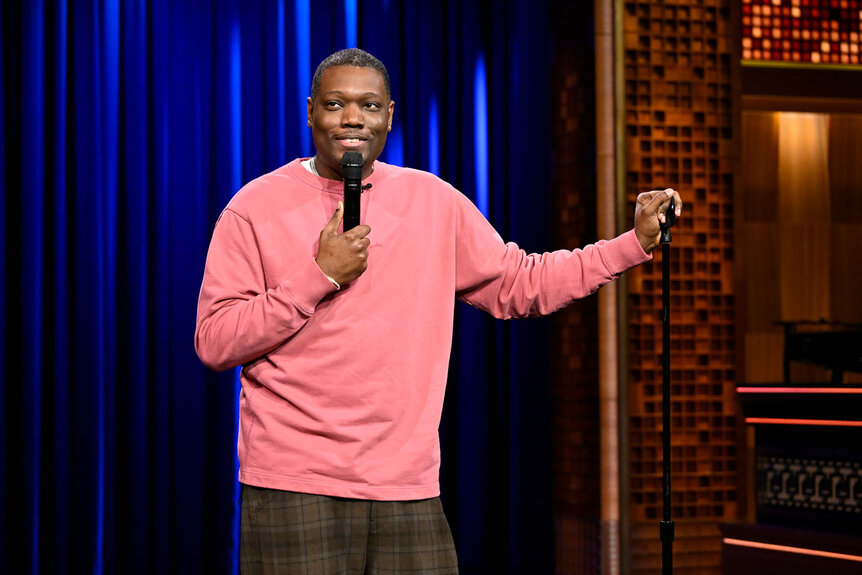 Michael Che performs on The Tonight Show With Jimmy Fallon