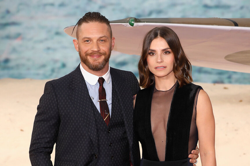 Tom Hardy and Charlotte Riley walk the carpet of the 'Dunkirk' World Premiere