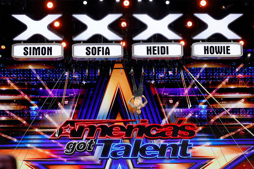 Super Silva Jr. performs on stage on America's Got Talent Episode 1906