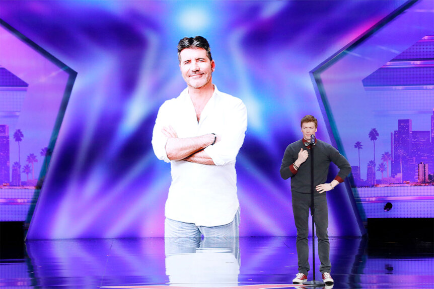 Daniel Ferguson onstage during America's Got Talent Season 12.
