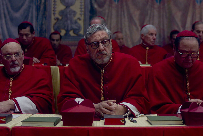 Sergio Castellitto stars as Cardinal Tedesco in director Edward Berger's CONCLAVE.