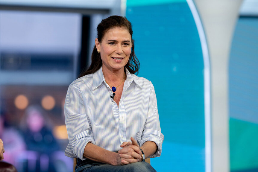 Maura Tierney smiles while appearing on TODAY