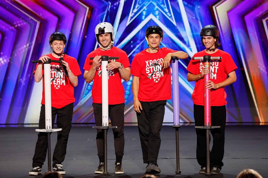 Xpogo performs onstage on America's Got Talent Episode 1908.