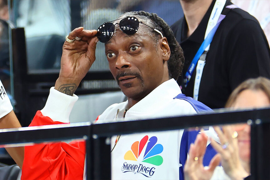 Snoop Dogg Dances with Simone Biles, Jordan Chiles at Olympics NBC