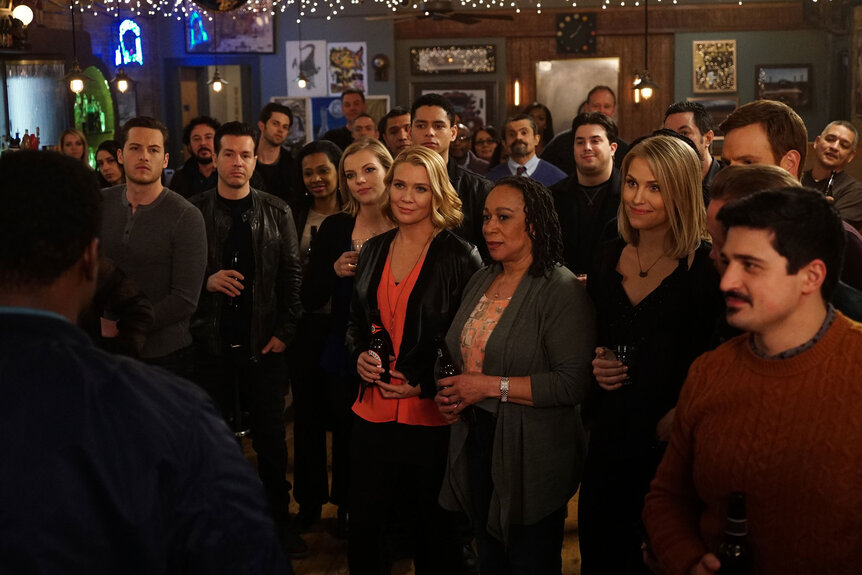 Chicago Fire, Chicago Med, and Chicago P.D. cast members appear in Chicago Fire, Season 3 Episode 19.