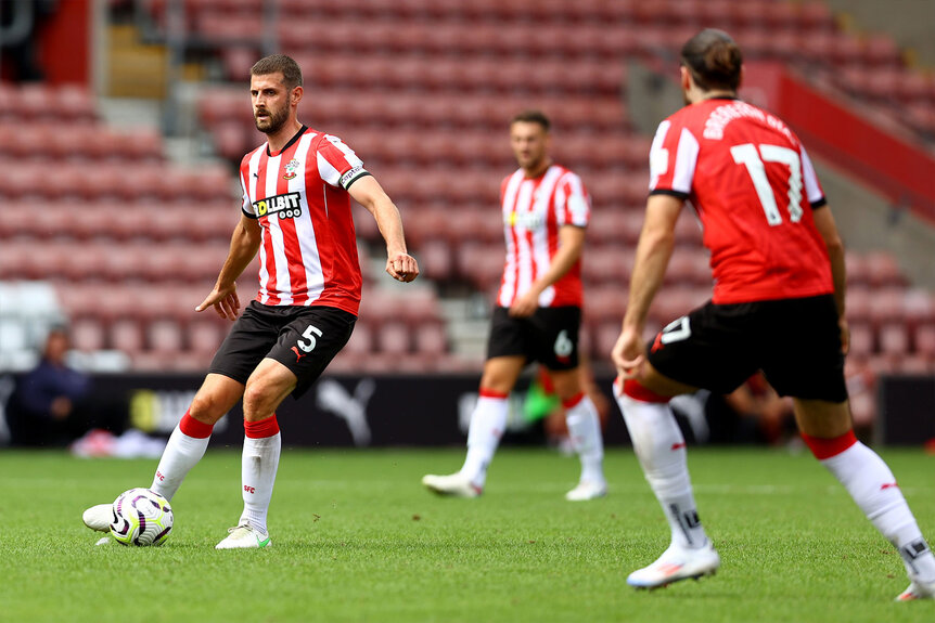 Jack Stephens of Southampton during the pre-season friendly match between Southampton FC and Getafe