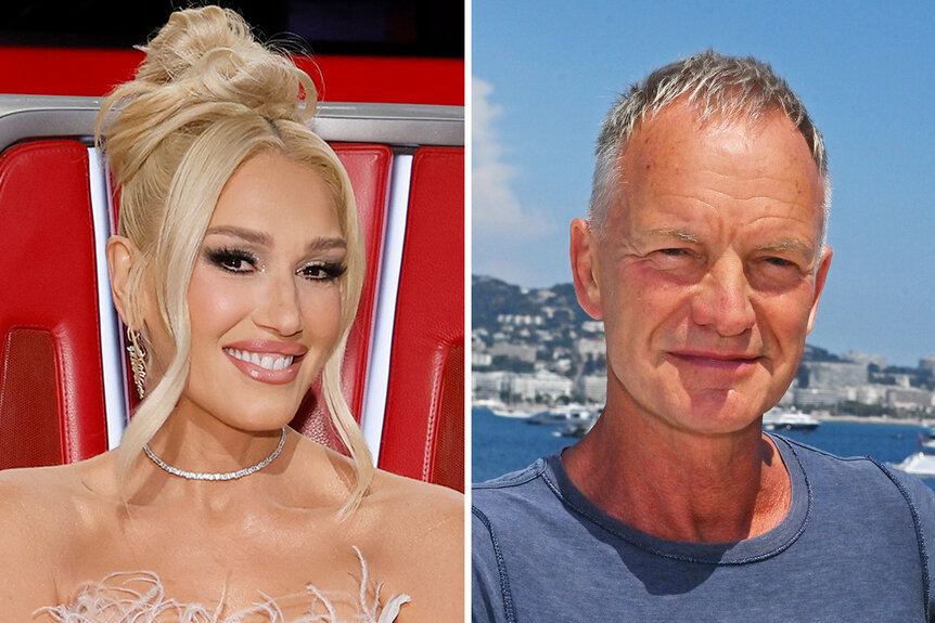 A split of Gwen Stefani and Sting