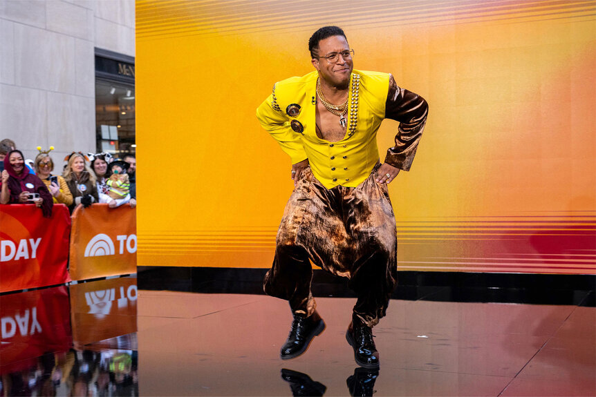 Craig Melvin in costume during Halloween on "Today"