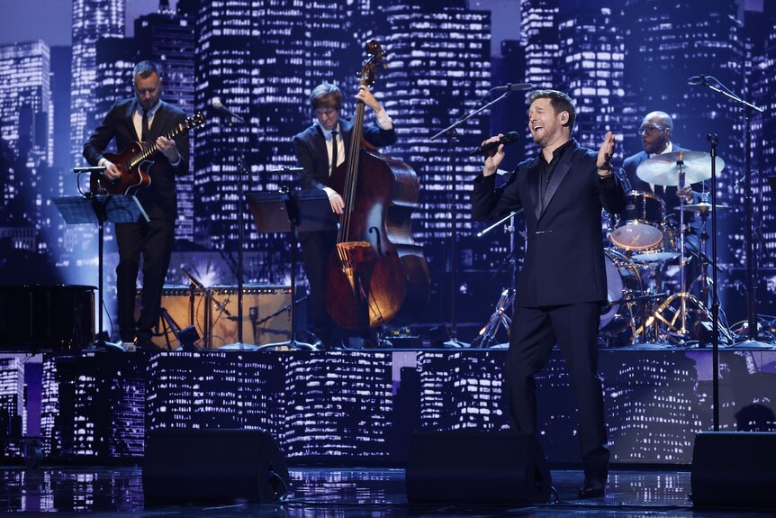 Michael Bublé performs onstage on America's Got Talent Episode 1920.