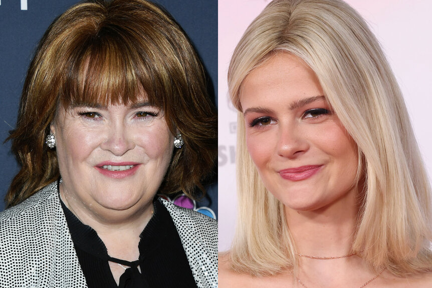 A split featuring Susan Boyle and Darci Lynne Farmer.