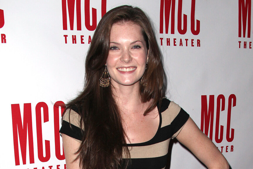 Meghann Fahy smiles on the red carpet circa 2011