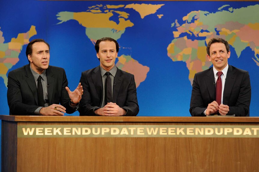 Snl Nicholas Cage Andy Samberg Seth Meyers Season 37 Episode 14