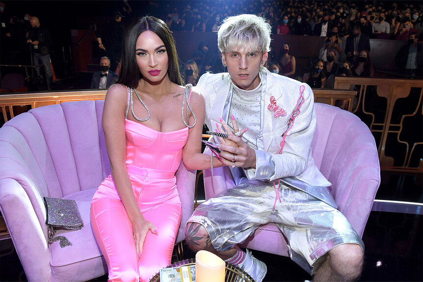 Megan Fox and Machine Gun Kelly attend the 2021 iHeartRadio Music Awards