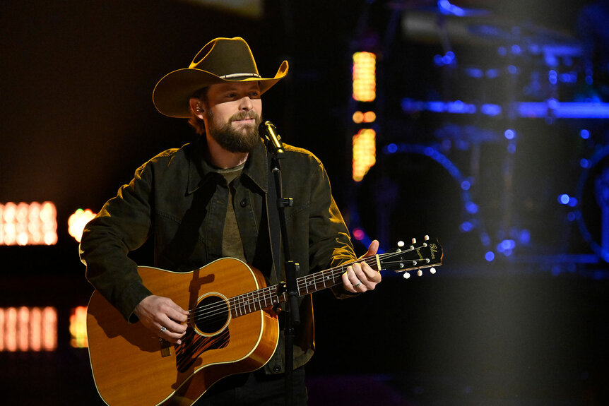 Jake Tankersley performs onstage during Season 26 Episode 15 of The Voice.