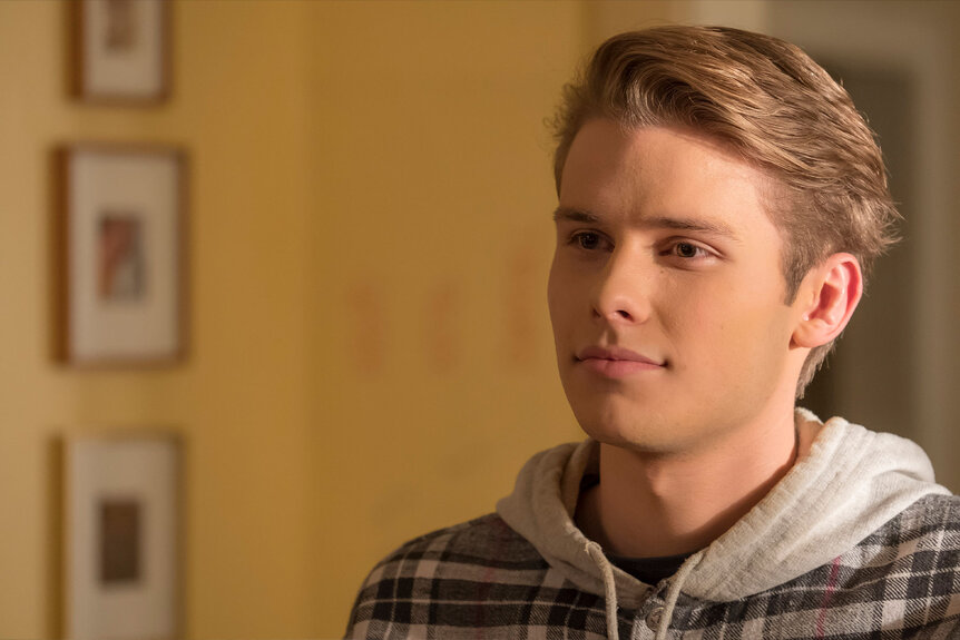 Logan Shroyer as Kevin in Season 2 Episode 13 of This Is Us.