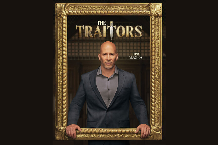 Tony Vlachos in Season 3 of The Traitors.