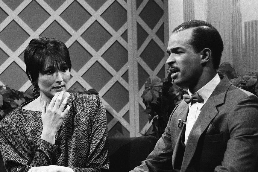 Nora Dunn and Damon Wayans during a sketch on Saturday Night Live Season 11