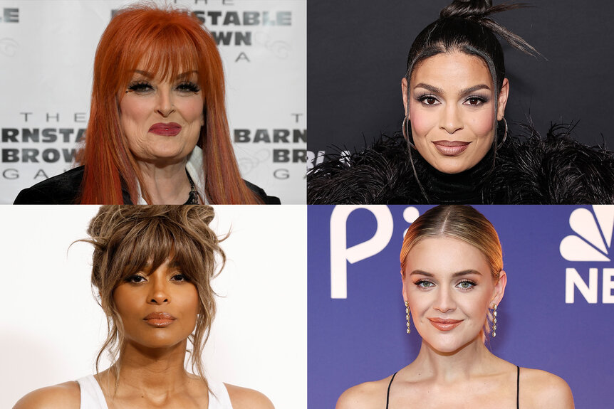 A split featuring Wynona Judd, Jordin Sparks, Ciara, and Kelsea Ballerini